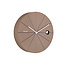 Karlsson Wandklok Destacado Cuckoo mocca bruin met aardebruin