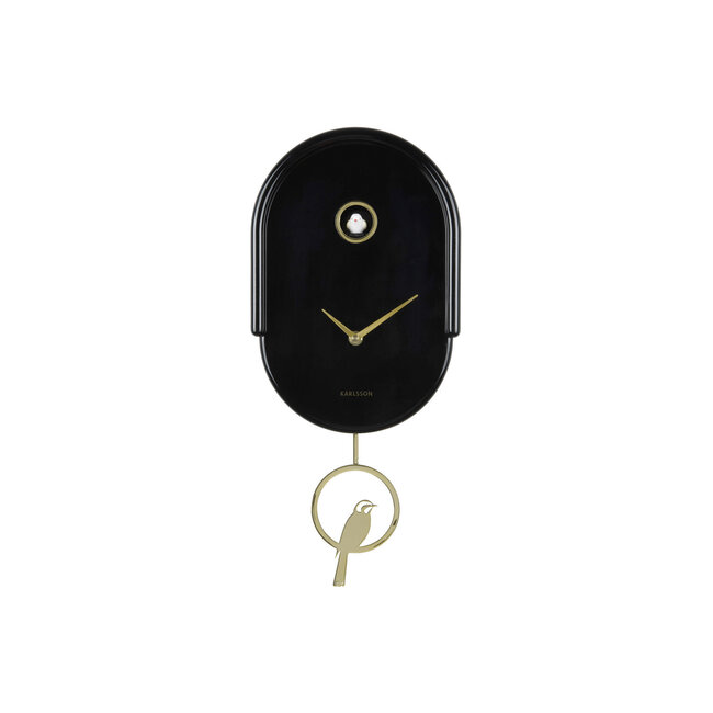 Karlsson Wandklok Tweet zwart