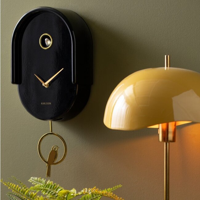 Karlsson Wandklok Tweet zwart