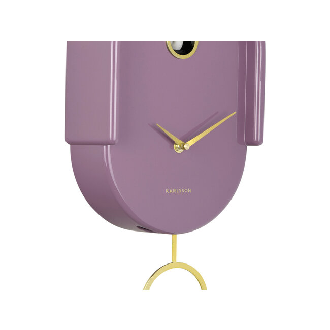 Karlsson Wandklok Tweet mauve