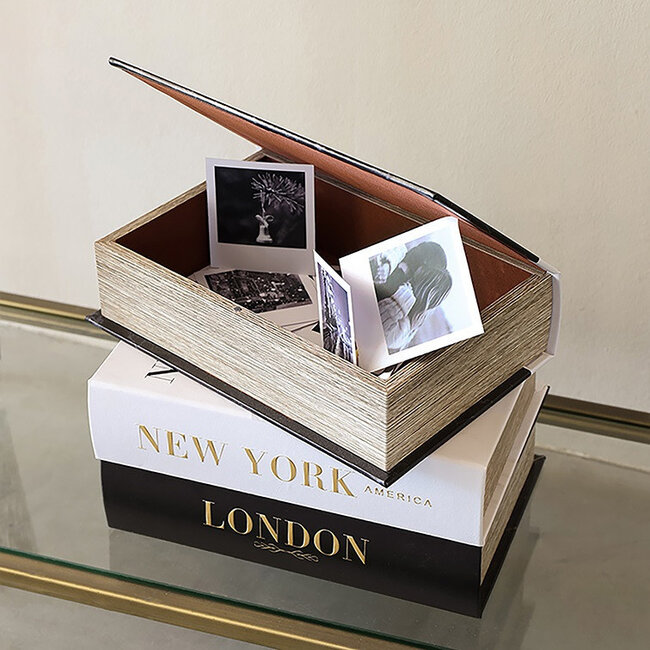 Countryfield Opbergbox Book New York,Paris,Londen set van 3 –L27B18H7CM