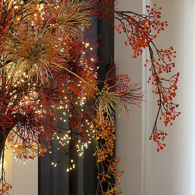 Countryfield Kunstbloem Grevillea M Rood Paars