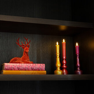 Countryfield Kandelaar en kaars Nuala LED L roze Countryfield Kandelaar en kaars Nuala LED L roze