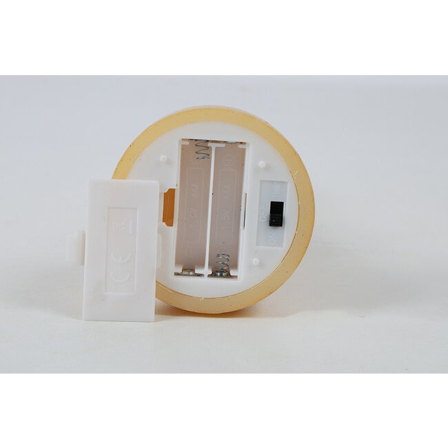 Countryfield Kandelaar en kaars Nuala LED L roze