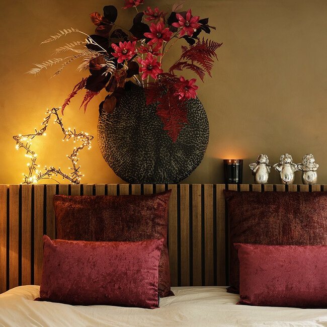 Countryfield Kunsttak Magnolia donkerroze / goud