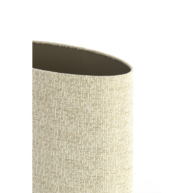 Light en Living Kap ovaal recht smal hoog 45-21-32 cm RIF  zand