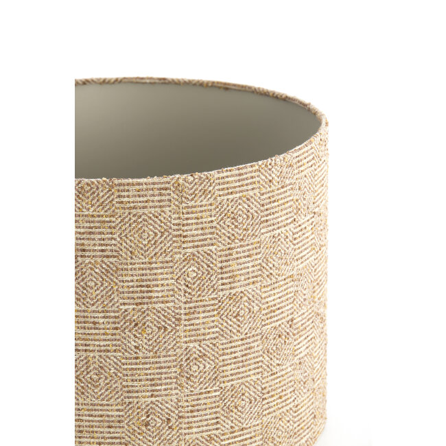 Light en Living Kap cilinder 40-40-30 cm RAVI bruin