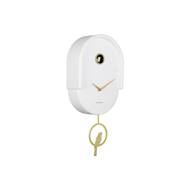 Karlsson Wandklok Tweet wit