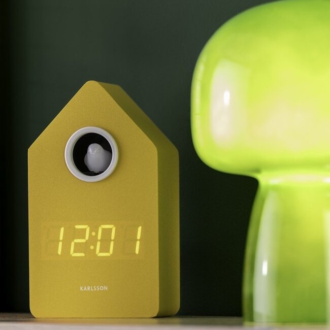 Karlsson Wekker Cuckoo LED mango geel
