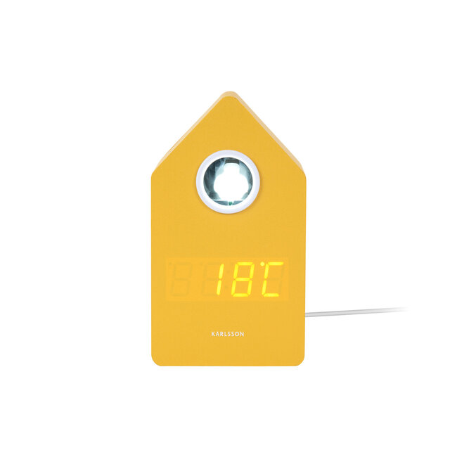 Karlsson Wekker Cuckoo LED mango geel