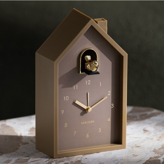 Karlsson Wekker Modern Cuckoo Oro mocca bruin