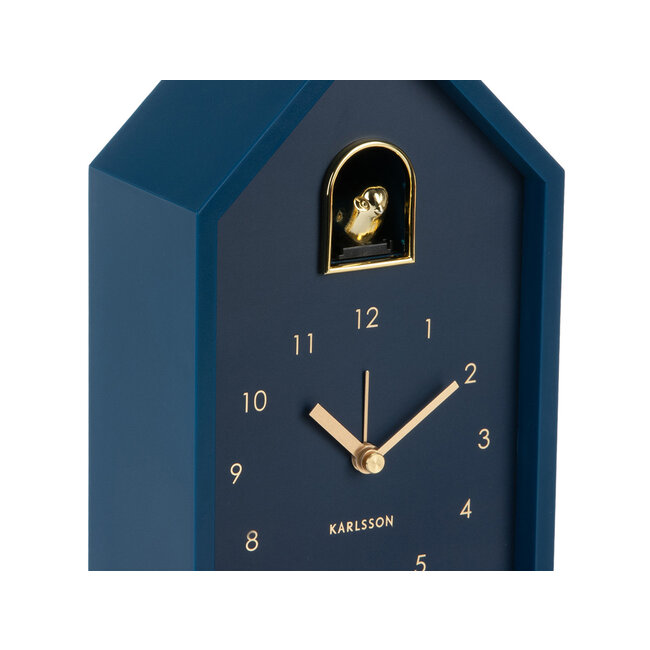 Karlsson Wekker Modern Cuckoo Oro donkerblauw