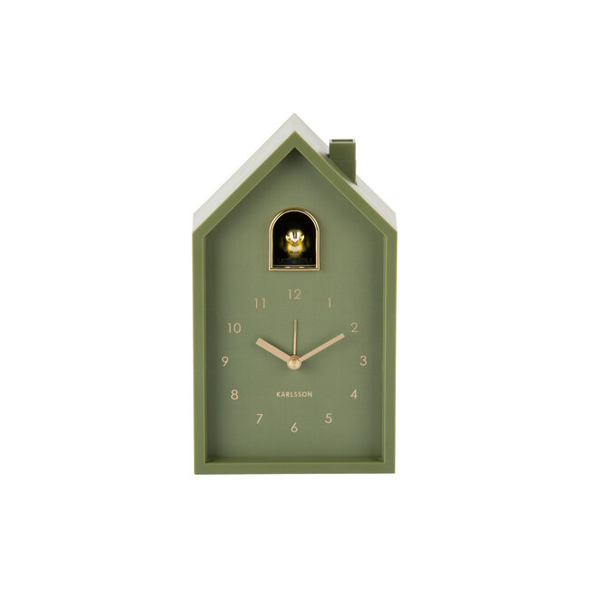 Karlsson Wekker Modern Cuckoo Oro luxury groen