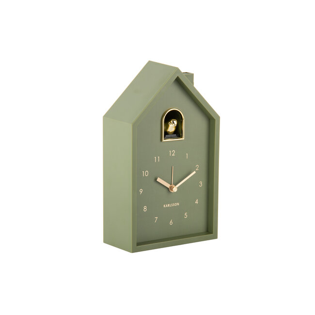 Karlsson Wekker Modern Cuckoo Oro luxury groen