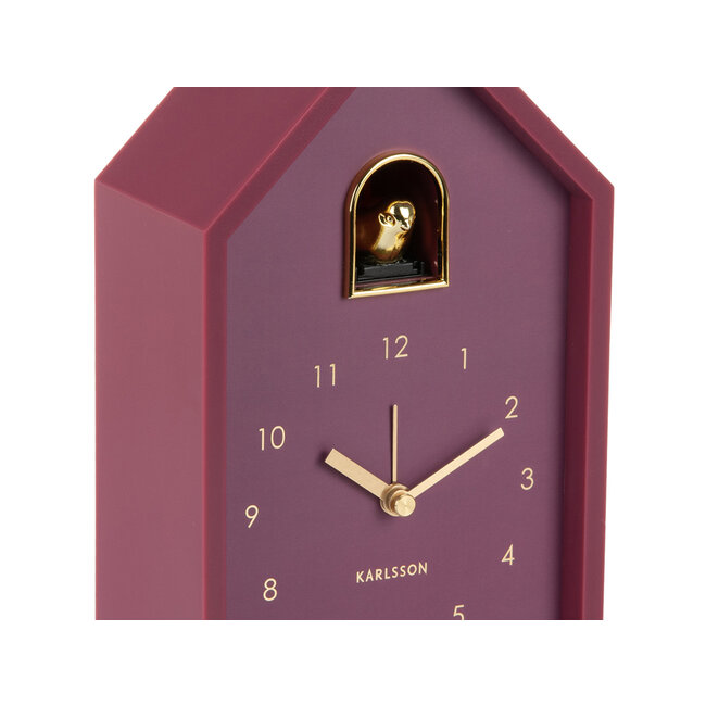 Karlsson Wekker Modern Cuckoo Oro donker mauve