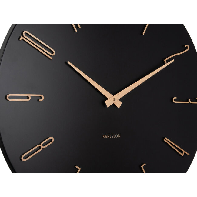 Karlsson Wandklok Esmerado groot zwart