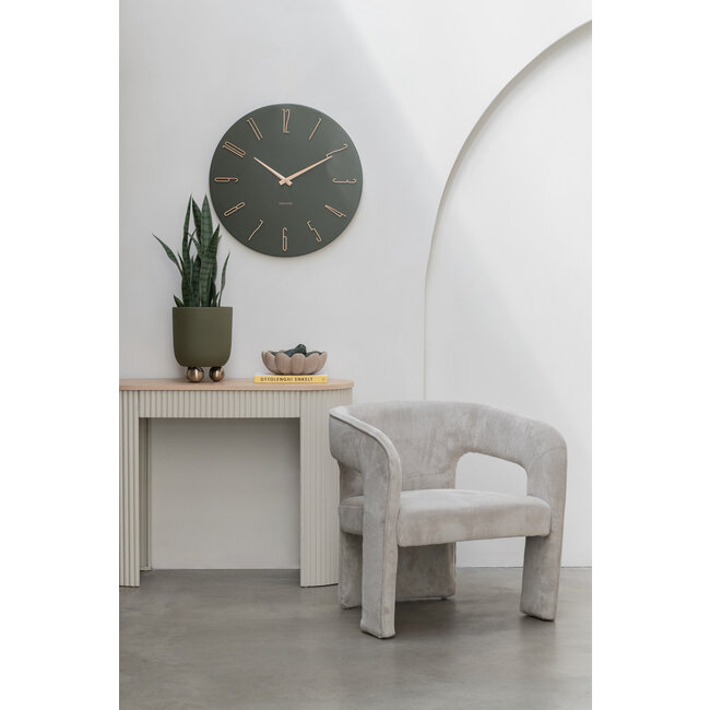 Karlsson Wandklok Esmerado groot luxury groen