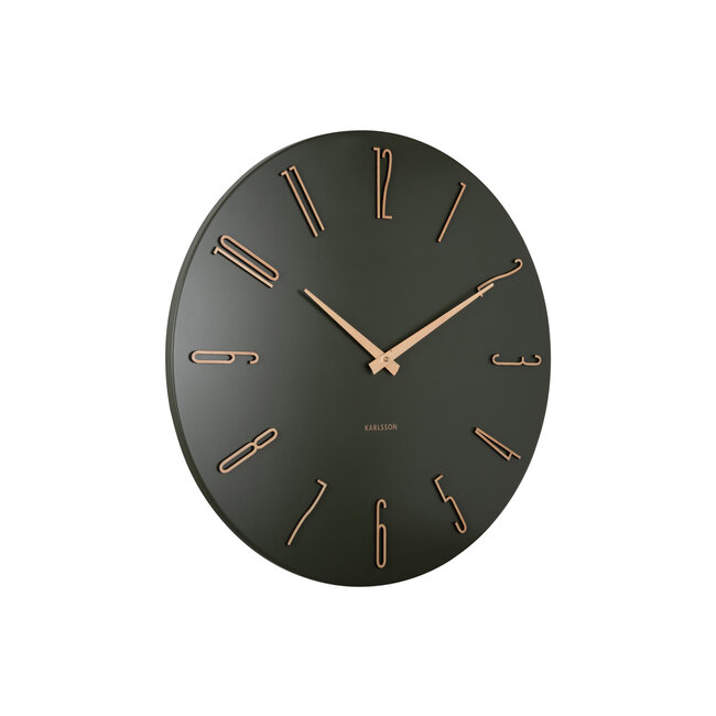 Karlsson Wandklok Esmerado groot luxury groen