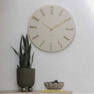 Karlsson Wandklok Esmerado groot offwhite