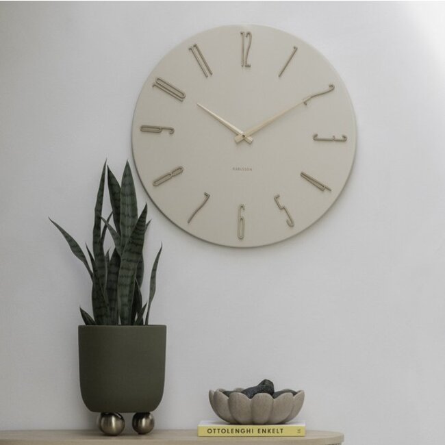 Karlsson Wandklok Esmerado groot wit