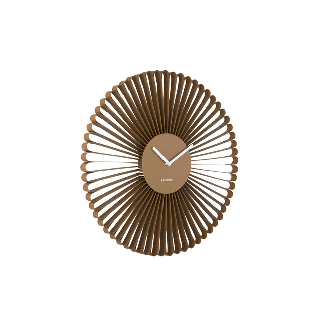 Karlsson Wandklok Cascara mocca bruin