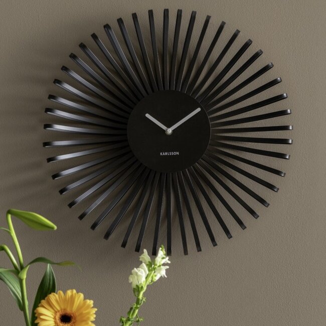 Karlsson Wandklok Polo zwart