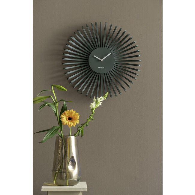 Karlsson Wandklok Polo jungle groen