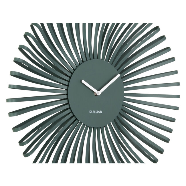 Karlsson Wandklok Polo jungle groen