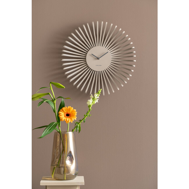 Karlsson Wandklok Polo warm grijs