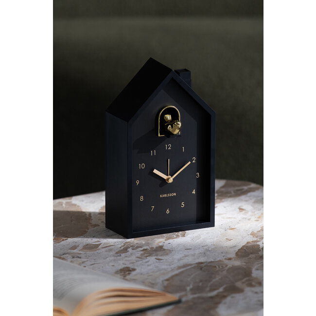 Karlsson Wekker Modern Cuckoo Oro zwart