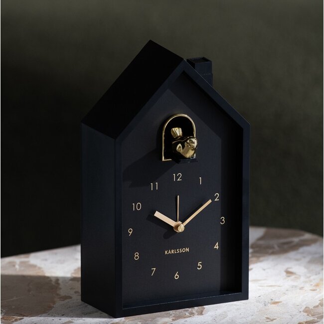 Karlsson Wekker Modern Cuckoo Oro zwart