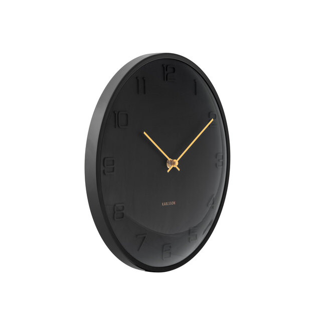 Karlsson Wandklok Fuerte Dome zwart