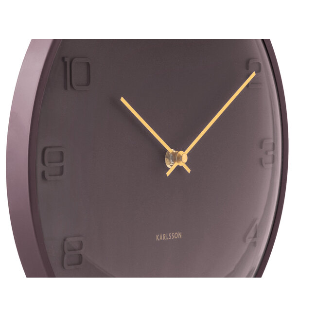 Karlsson Wandklok Fuerte Dome bruin