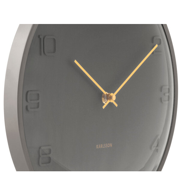 Karlsson Wandklok Fuerte Dome klei grijs