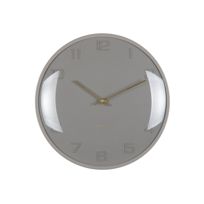 Karlsson Wandklok Fuerte Dome klei grijs