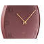 Karlsson Wandklok Fuerte Dome burgundy rood