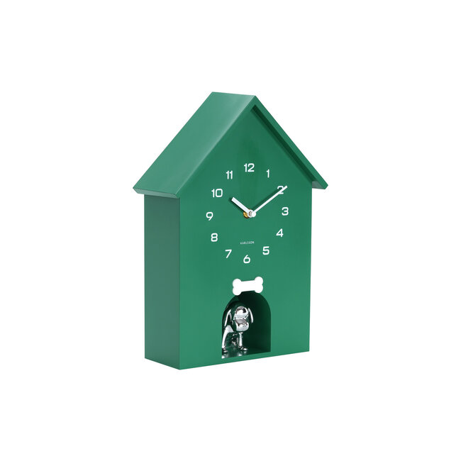 Karlsson Wandklok Garding Doggy retro groen