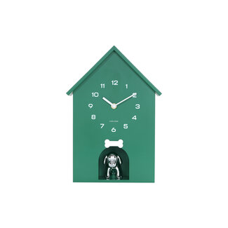 Karlsson Wandklok Garding Doggy retro groen