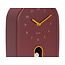 Karlsson Wandklok Modern Doggy burgundy rood