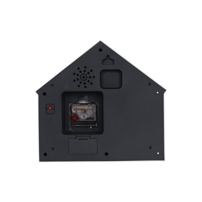 Karlsson Wandklok Sitting Cat burgundy rood