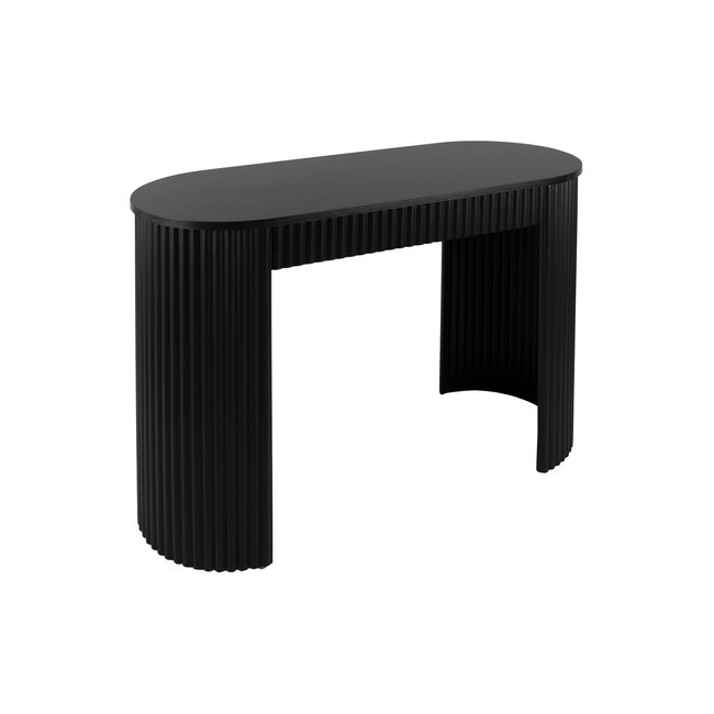 Leitmotiv Sidetable Estriado zwart