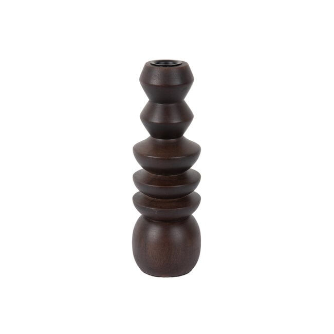 Present Time Kandelaar Formado Klein mangohout walnoot gelakt