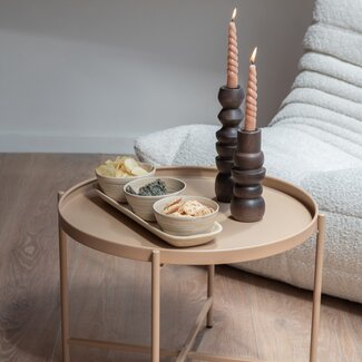 Present Time Kandelaar Formado Klein mangohout walnoot gelakt