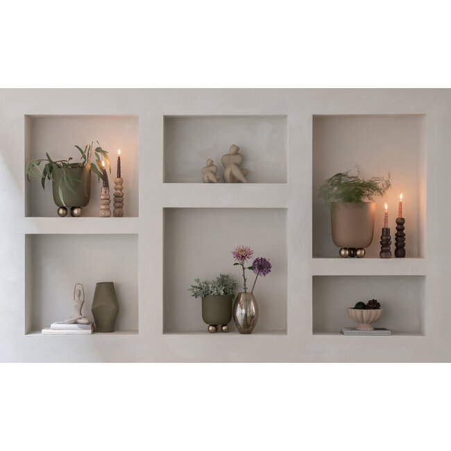 Present Time Kandelaar Formado Klein mangohout naturel