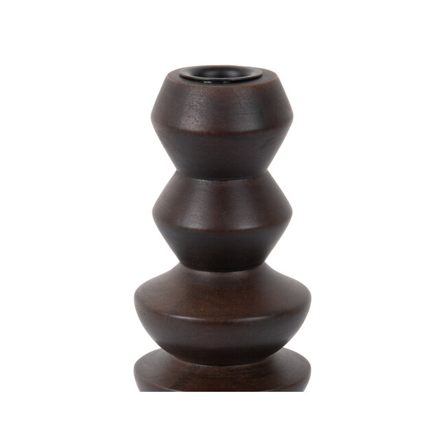 Present Time Kandelaar Formado groot mangohout walnoot gelakt