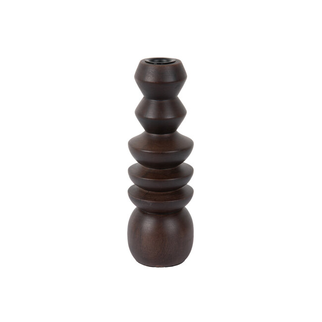 Present Time Kandelaar Formado groot mangohout walnoot gelakt