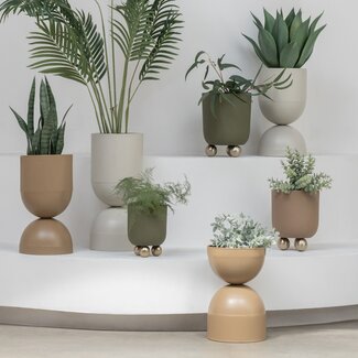 Present Time Plantenpot Tonar medium mocca bruin