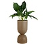Present Time Plantenpot Tonar XL mocca bruin