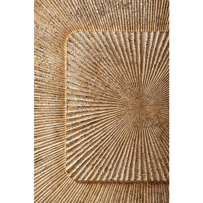 PTMD Wandornament Dishita Crème vierkant mdf M