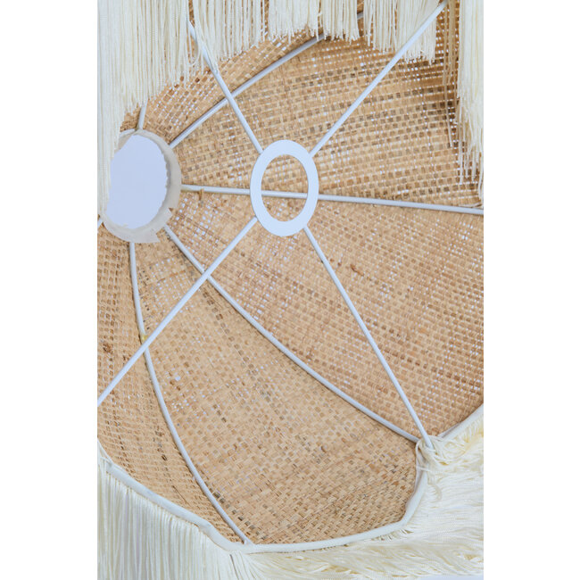Light en Living Kap Ø35x26 cm MALACIA raffia naturel+crème